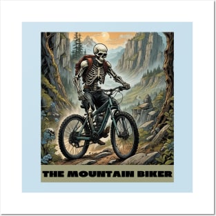 The mountain biker Posters and Art